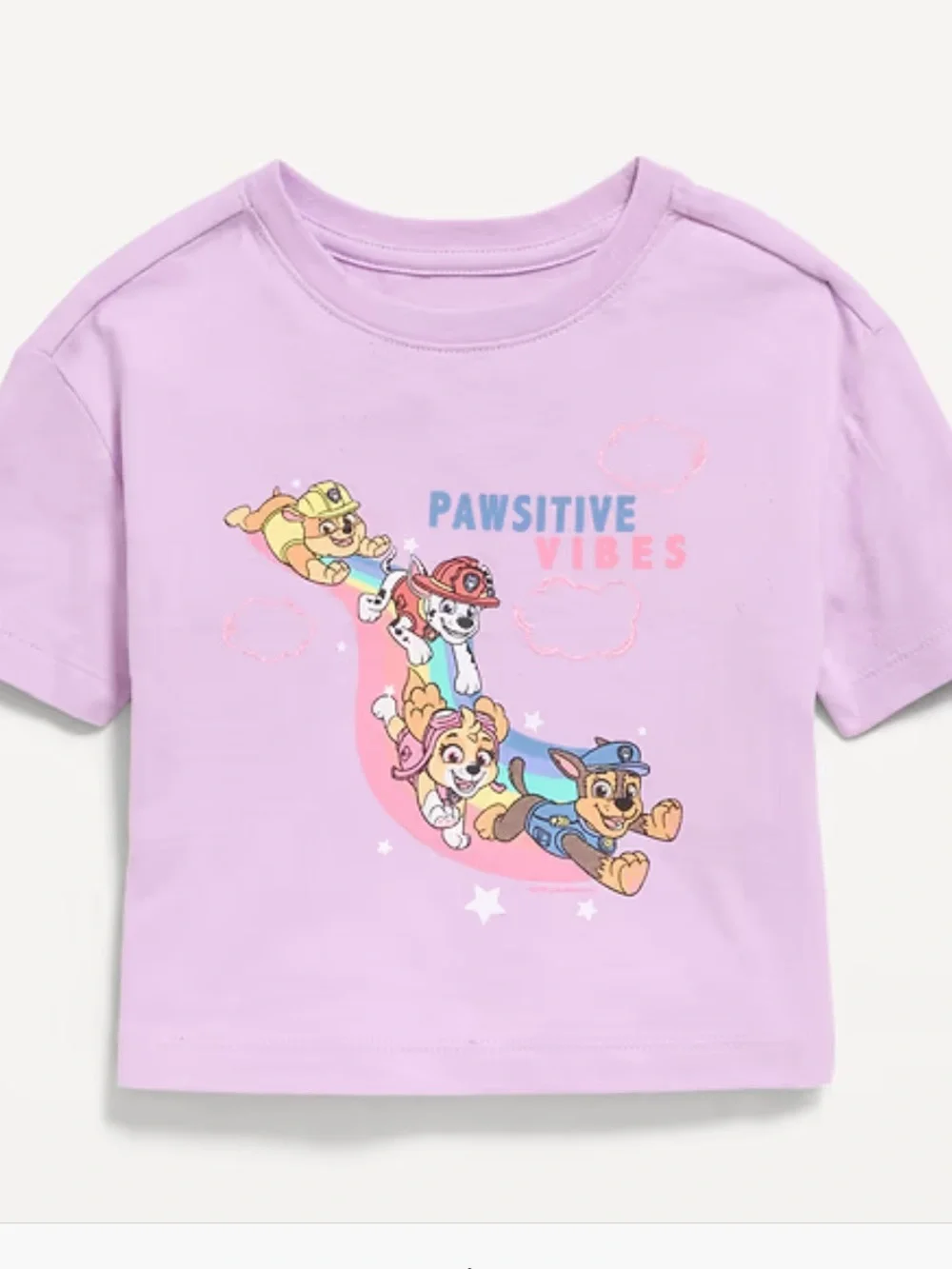 Old Navy Lavender Paw Patrol 'Pawsitive Vibes' Graphic Tee